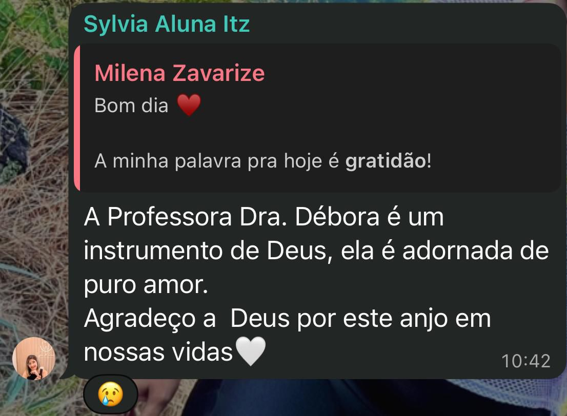 Depoimento de aluna